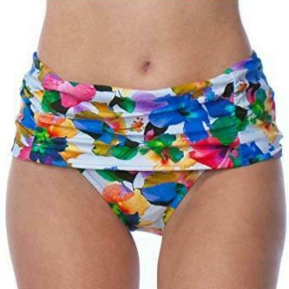 Nanette Lepore Bikini White Technicolor Tropical